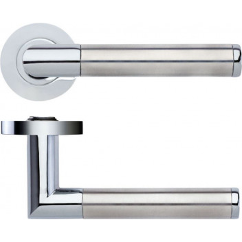 Door Handle Luna Lever On Rose CPSS