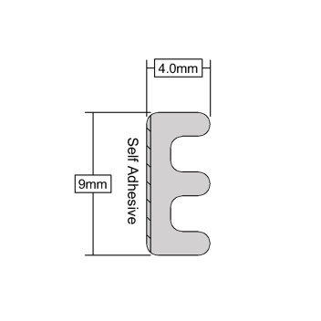 Seal Door / Window E Profile Brown 5m*