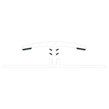 Aclad EC Clad H Section PVC 3050mm 2 Part DE1009/DE1063