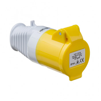 Plug Yellow Coupling Socket 110V 16 Amp*