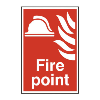 Signage Fire Point Rigid 200 x 300mm*