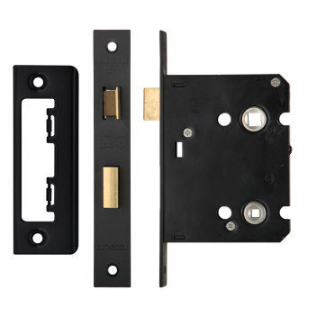 Bathroom Lock Black 76mm*
