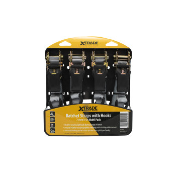 Xtrade Ratchet Strap 25mm x 5m (4)*