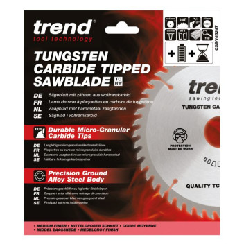 Trend CSB/16524T Craft Saw Blade 165 x 24T x 20mm Bore Thin*