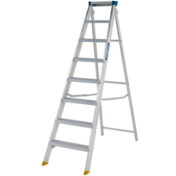 Werner 714 Series Aluminium Swingback Stepladder 8 Tread