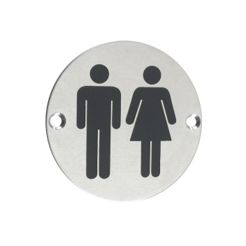 Signage Sex Circ Symbol Unisex SSS 76mm*