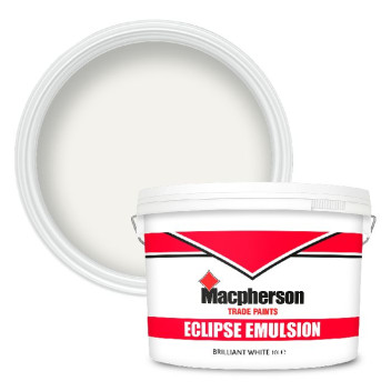 Mcpherson Paint Eclipse Emulsion Brilliant White 10L*