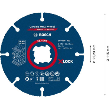 Bosch Lock Cabide Multi Cut Diamond Disc 115mm*
