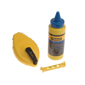 Stanley Chalk Line Set 30m Blue Chalk & Level*