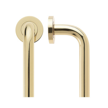 Pull D Handle On Rose PB 19 x 225mm*