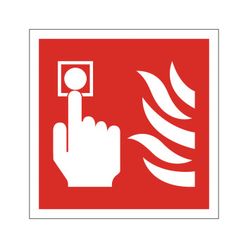 Fire Call Point Sign S/A Titan 100 X 100 Vinyl