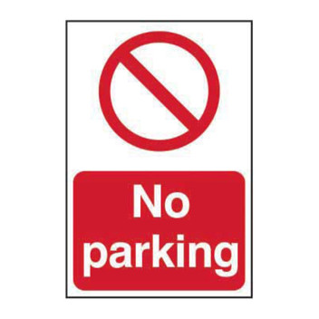 Signage No Parking Rigid 200 x 300mm*