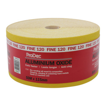 ProDec Yellow Oxide Sandpaper 120G 50m