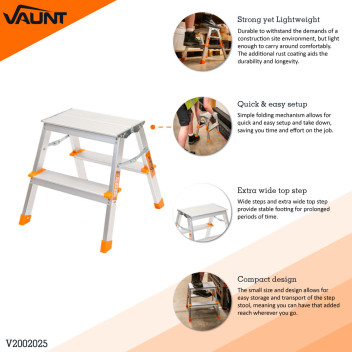 Vaunt 2 Tread Step Stool*