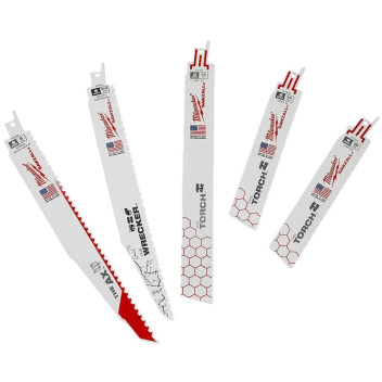 Milwaukee Mixed Sawzall Recip Blade 5 Pack