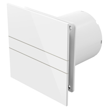 Extractor Fan Mela Air Glass Timer 100mm White