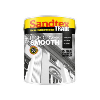 Sandtex Trade Highcover Smooth Masonry Black 5L