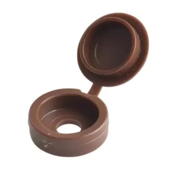 Hinged Screw Cap 6-8 Gauge Dark Brown (100)*