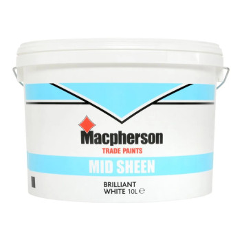 Macpherson Mid Sheen Emulsion Brilliant White 10L