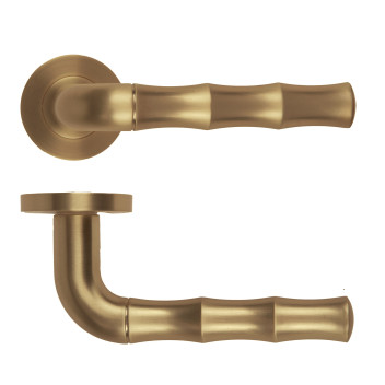 Vasco Lever On Round Rose Antique Brass Finish