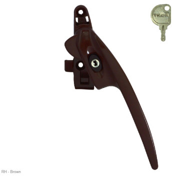 Window Handle Titon Alternative Select Cockspur Brown RH*