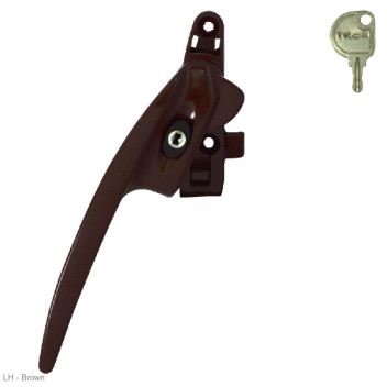 Window Handle Titon Alternative Select Cockspur Brown LH*