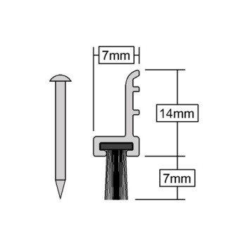Door Surround Brush Slikseal Set 2.1m Brown*