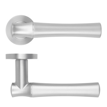 Aldo Lever On Round Rose Satin Chrome Finish