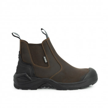 Xpert Pro Hutton S3L Safety Dealer Boot Brown Size 8