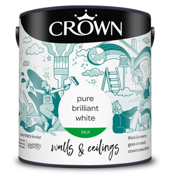 Crown Silk Emulsion Brilliant White 2.5l*