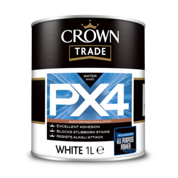 Crown Trade All Purpose Primer Px4 White 1L