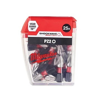 Milwaukee Shockwave PZ2 Bit 25mm Pack 25*