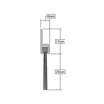 Door Bottom Brush Seal Mill 914mm*