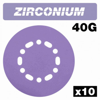 Trend AB/150/40Z Random Orbital Sanding Disc 150 X 40G 10Pc