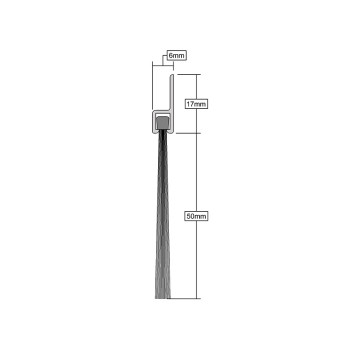 Door Garage Brush Seal Mill 2134mm*