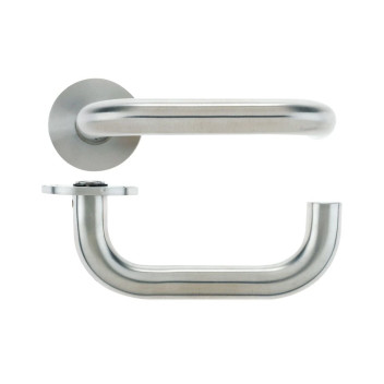 Vier Door Handle 19mm RTD Lever On Slimline Rose SSS