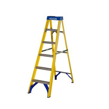 Werner Stepladder 6 Tread Fibreglass En131*