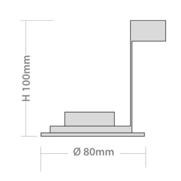 Downlight Contract Chrome*