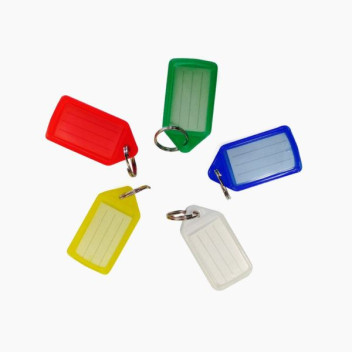 Key Tag Assorted Colours Large (50)*