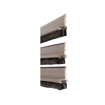 Door Surround Brush Slikseal Set 2.1m Brown*