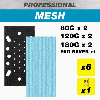 Trend AB/THD/M7/P Pro 93X185 Third Sanding Pad 80/120/180/Ps 7Pk