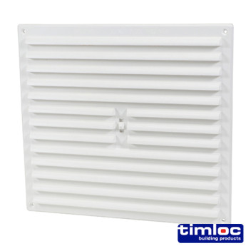 Vent Adjustable Hit Miss Plastic White 9x9*