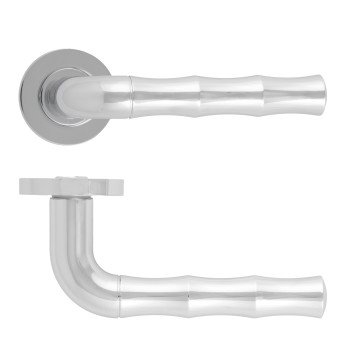 Vasco Lever On Round Rose Polished Chrome Finish