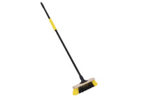 Bulldozer Dual PET Filled Soft Broom with Metal Handle 11\"