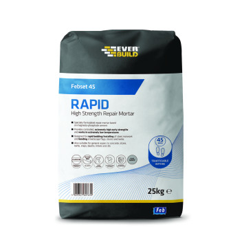 ZZ- Feb Mortar Rapid Set 45mins Grey 25kg* ZZ- Feb Mortar Rapid Set 45mins Grey 25kg*