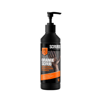 SCRUBB Orange H/Duty Beaded Hand Cleaner C/W Pump Top 1L* SCRUBB Orange H/Duty Beaded Hand Cleaner C/W Pump Top 1L*
