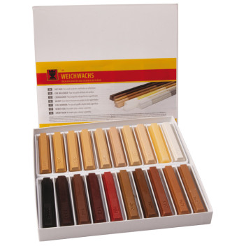 Hafele Soft Wax Half Sticks Light To Dark (20)* Hafele Soft Wax Half Sticks Light To Dark (20)*