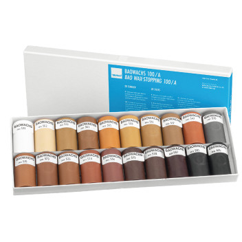 Hafele Soft Wax Half Sticks White To Black (20)* Hafele Soft Wax Half Sticks White To Black (20)*