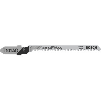 Bosch T101AO Clean Curved Cut Jigsaw Blades Wood (5)* Bosch T101AO Clean Curved Cut Jigsaw Blades Wood (5)*