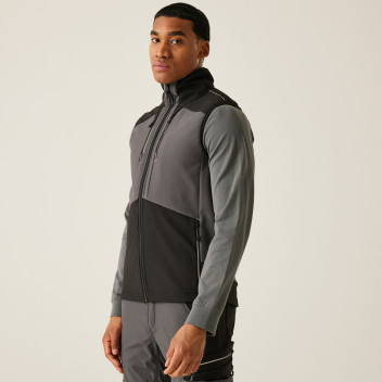Regatta Ladies Ada Hybrid Bodywarmer Grey / Black Size 10 Regatta Ladies Ada Hybrid Bodywarmer Grey / Black Size 10